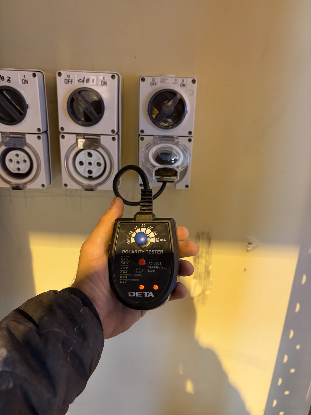 Portelli Electrical compliance testing on site